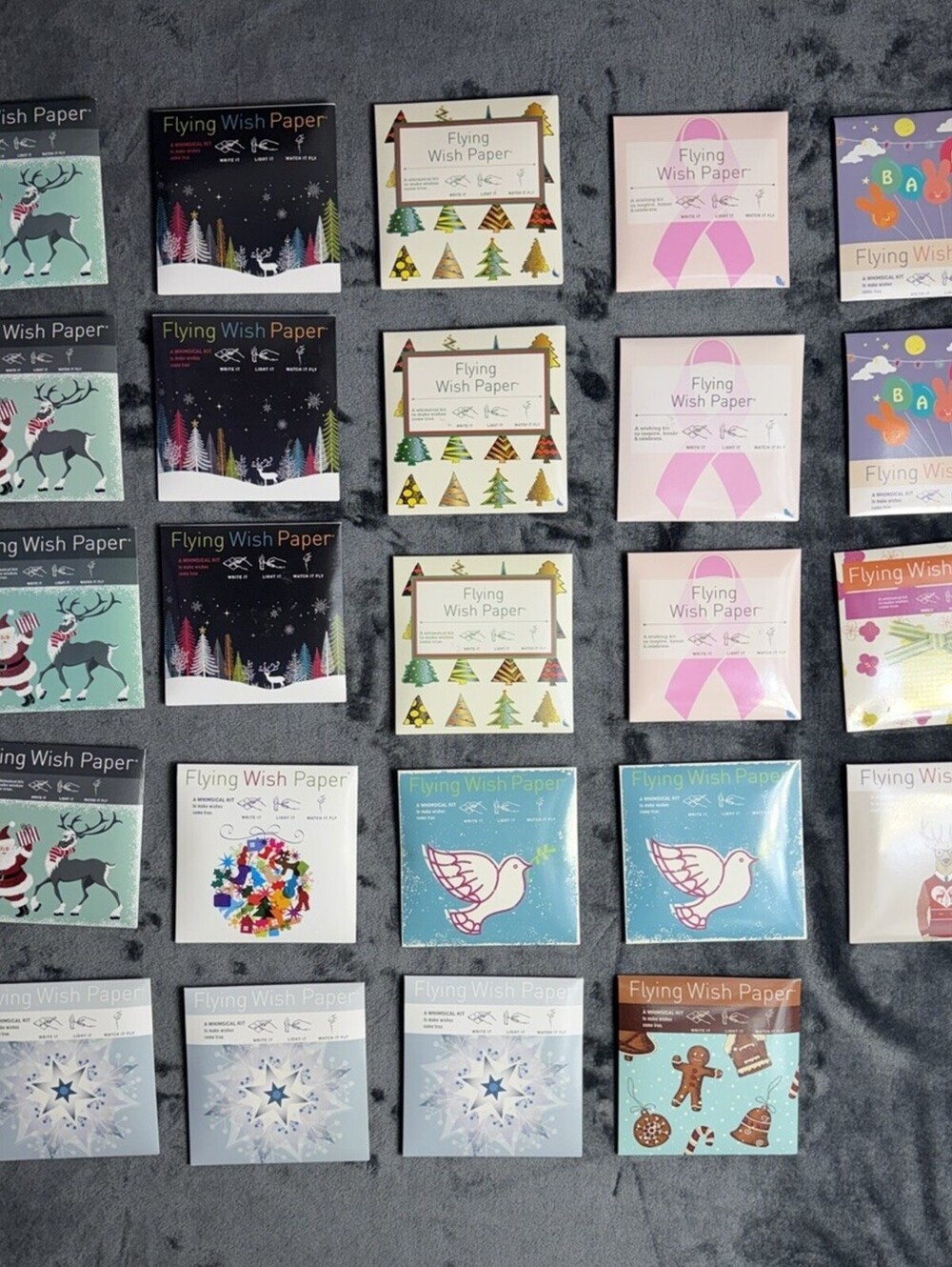 Bulk Lot 24 Flying Wish Paper Kits Whimsical Flying Wishes Holiday Party Favor